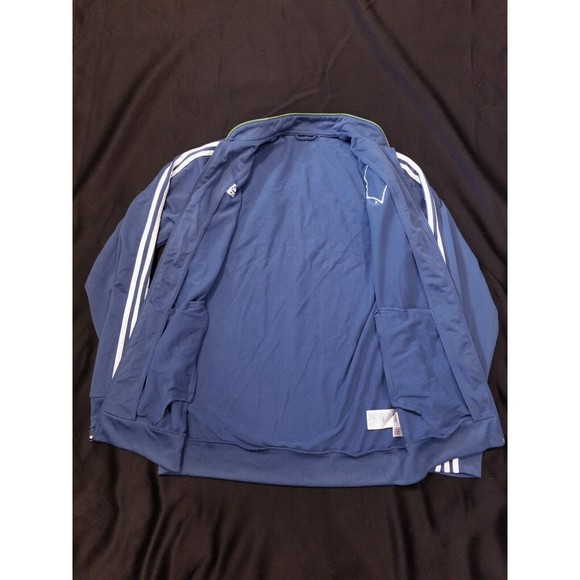 VTG ADIDAS Climalite SEATTLE SOUNDERS FC Training Zip Track Jacket Jersey Medium - Picture 6 of 11